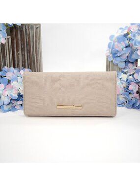 Brahmin Beige Faroe Leather Ady Bifold Wallet NWT